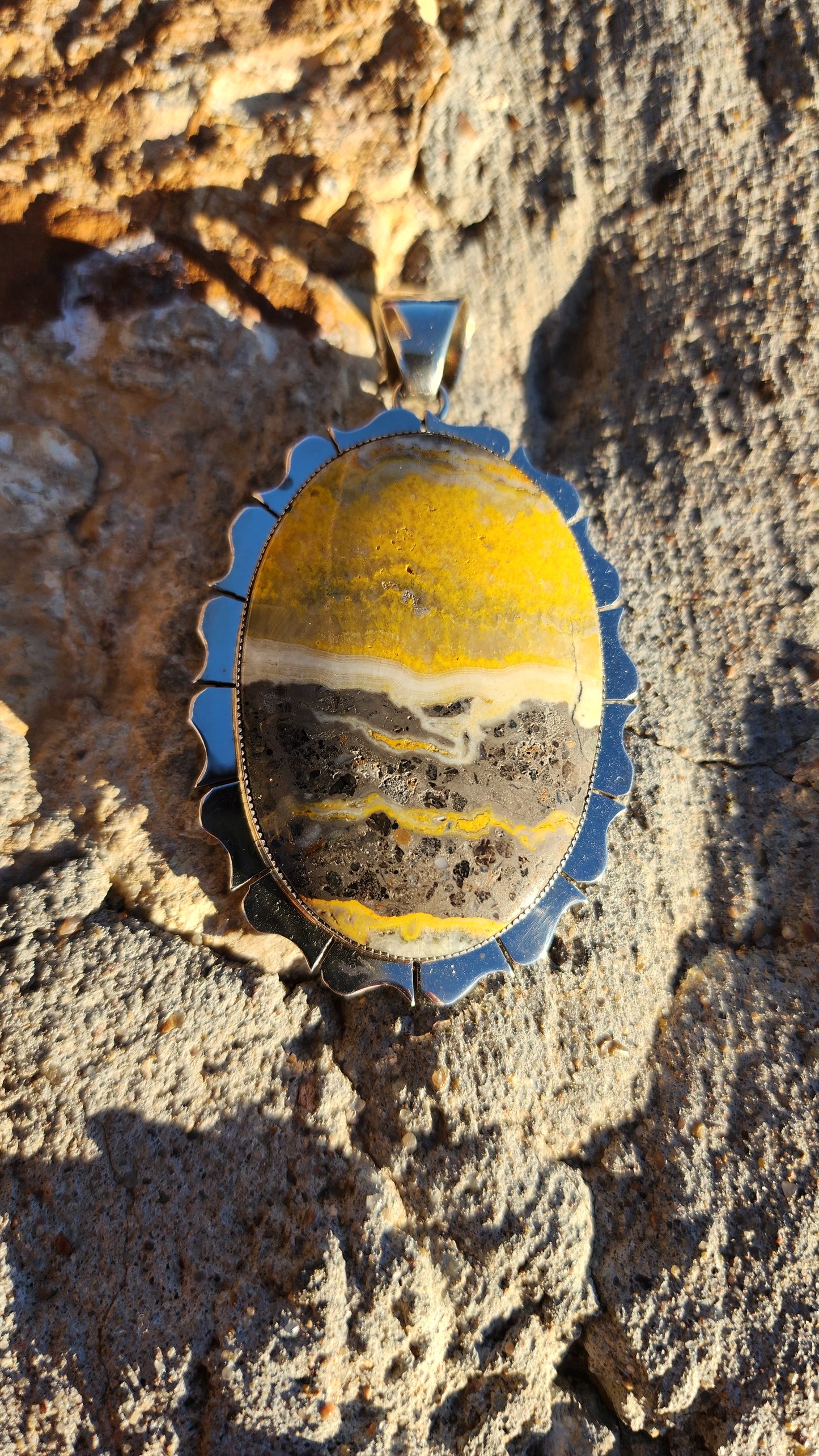 Bumblebee Jasper Pendant