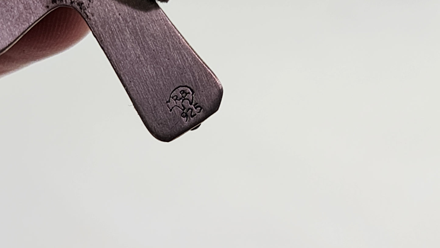 Turquoise Cross Concha Earrings