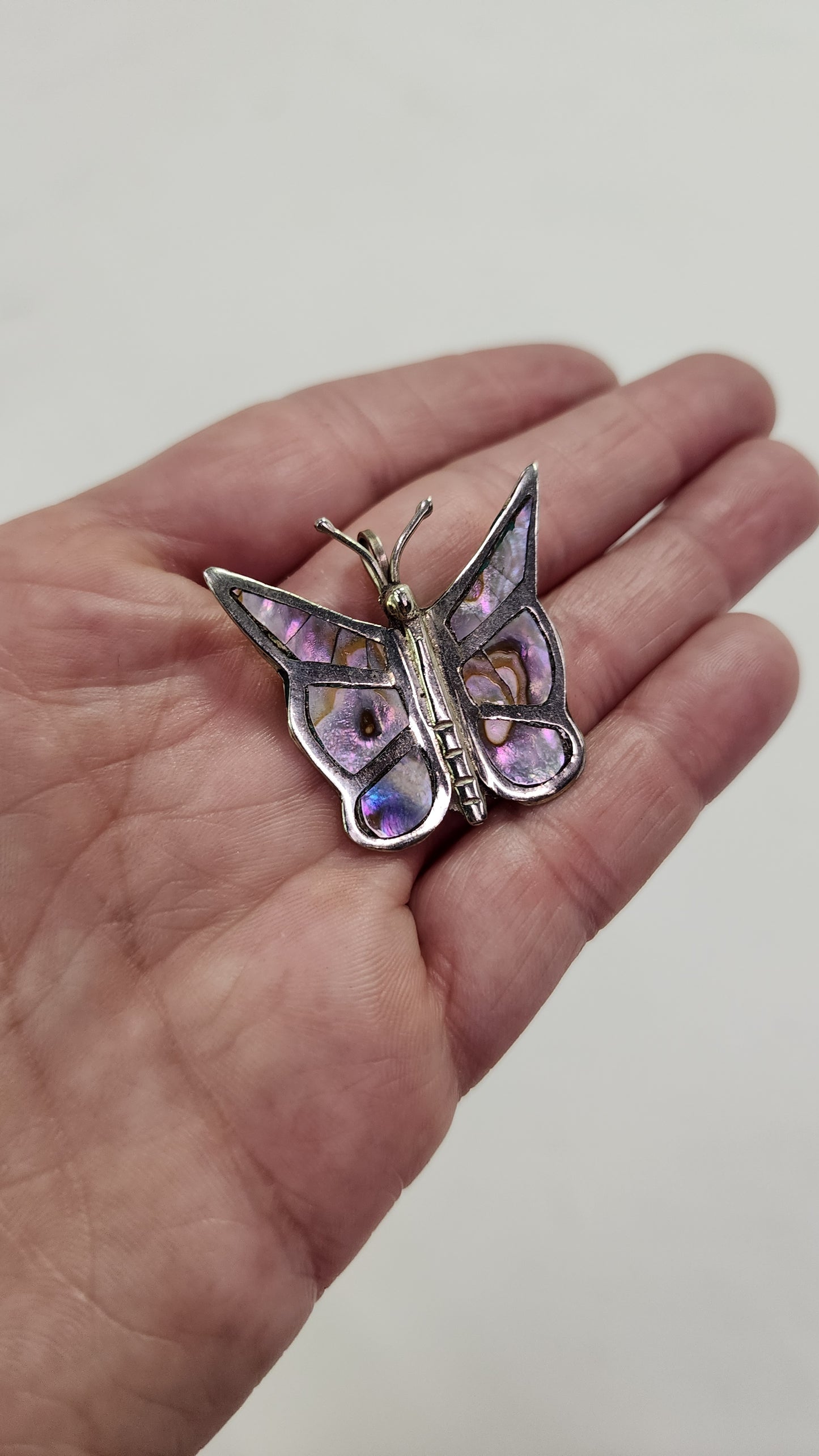 Abalone Butterfly Pendant / Pin