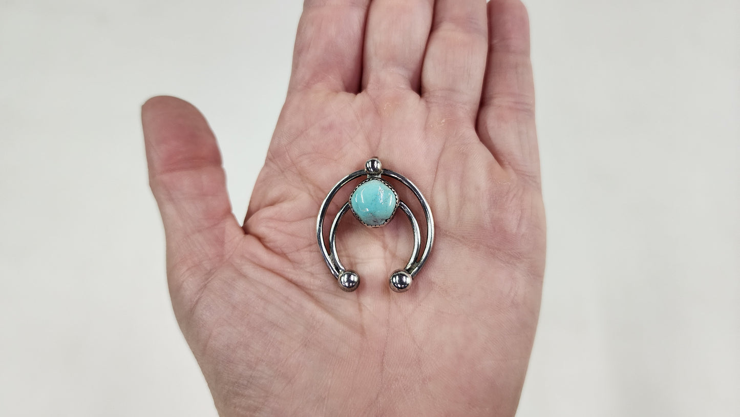 Small Naja & Turquoise Pendant