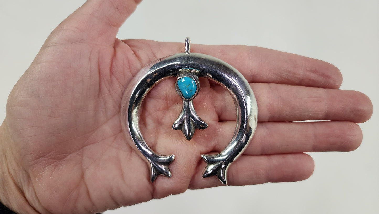 Large Turquoise Naja Pendant