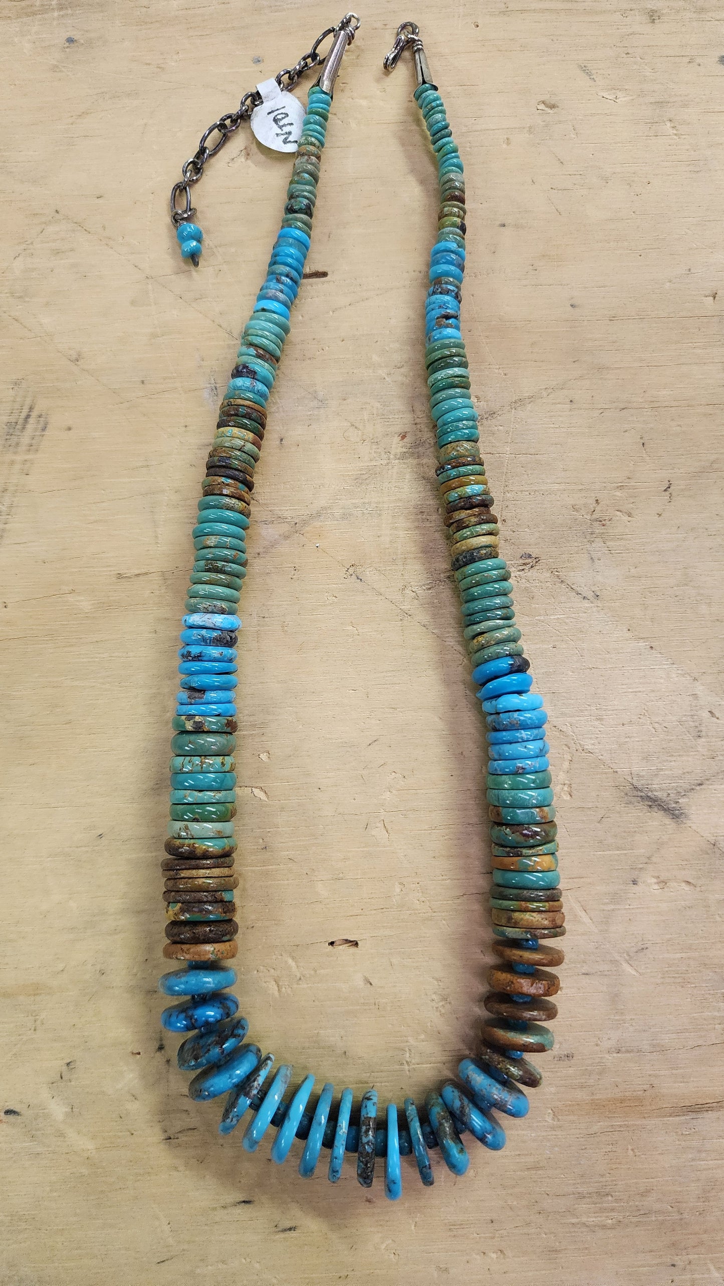 Turquoise Disc Necklace