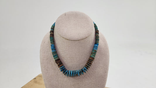 Turquoise Disc Necklace