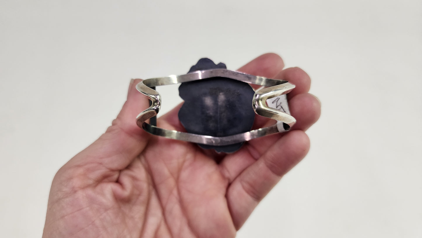 Turquoise Feather Cuff