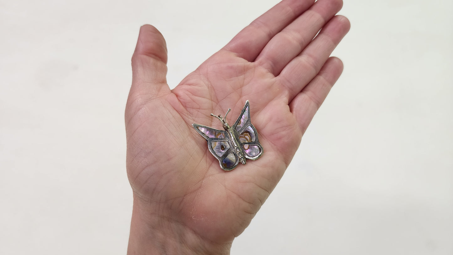 Abalone Butterfly Pendant / Pin