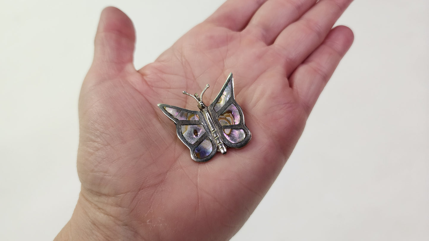 Abalone Butterfly Pendant / Pin