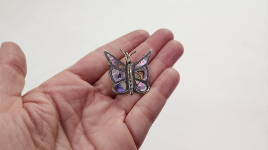 Abalone Butterfly Pendant / Pin