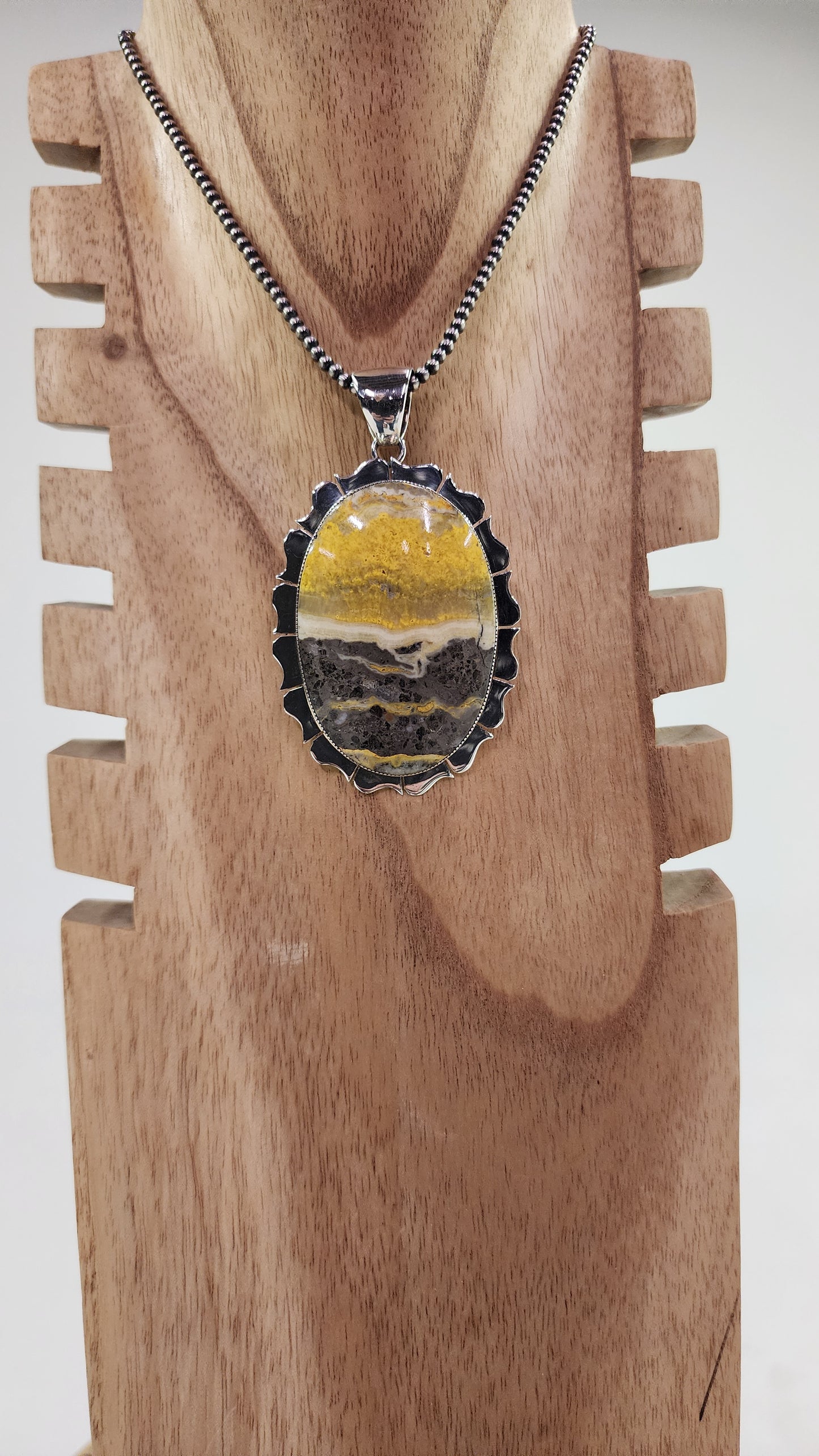 Bumblebee Jasper Pendant