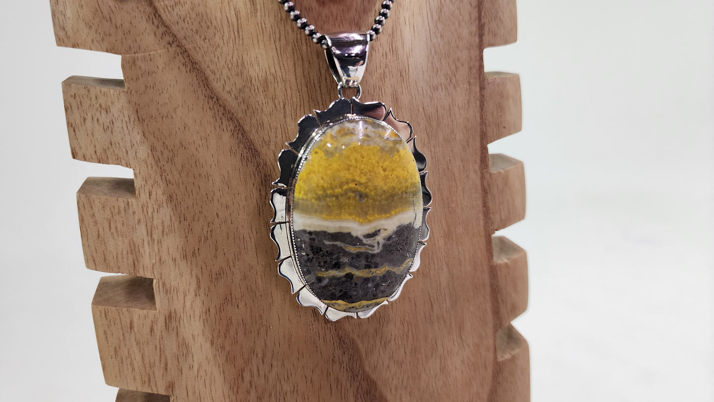 Bumblebee Jasper Pendant