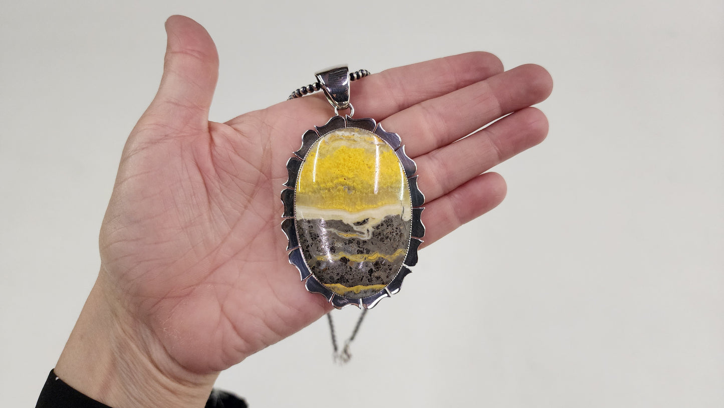 Bumblebee Jasper Pendant