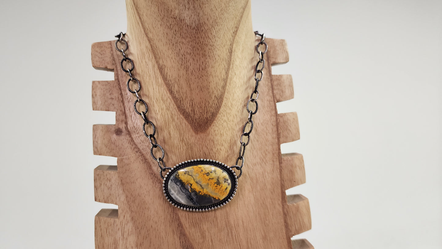 Bumblebee Jasper necklace