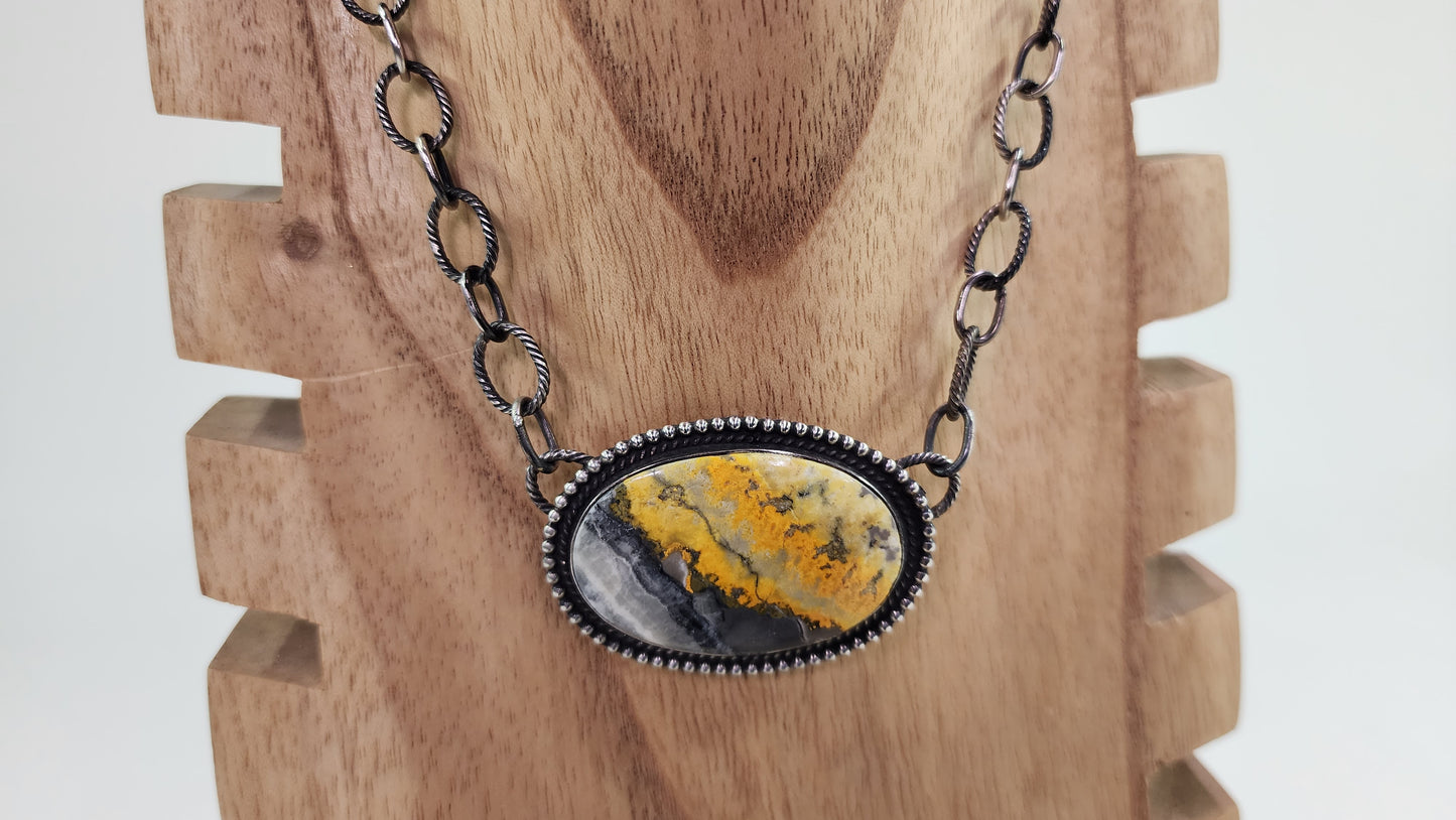 Bumblebee Jasper necklace