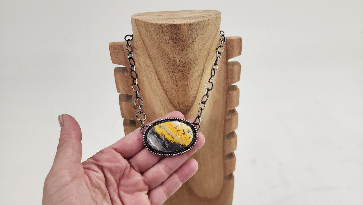 Bumblebee Jasper necklace