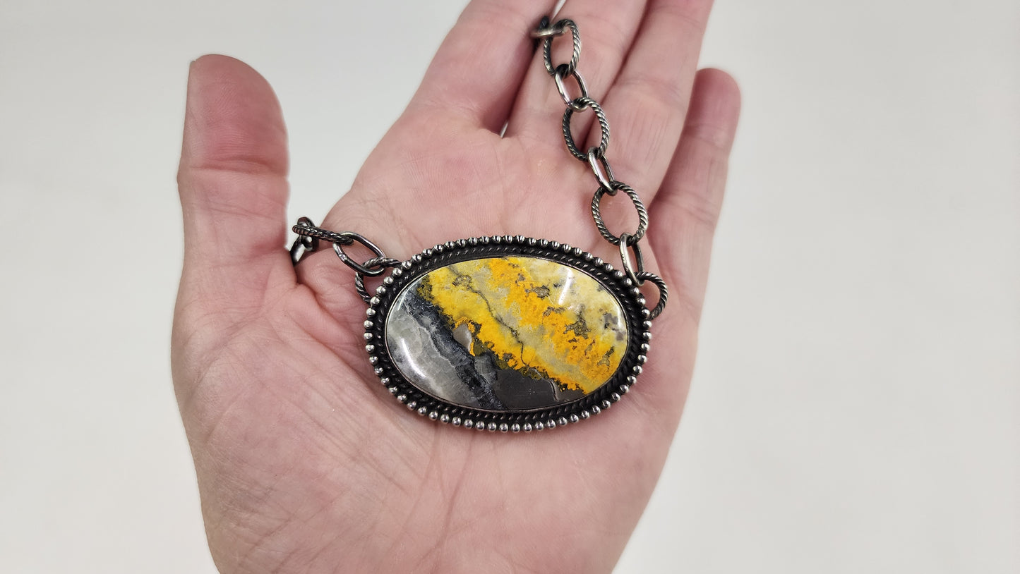 Bumblebee Jasper necklace