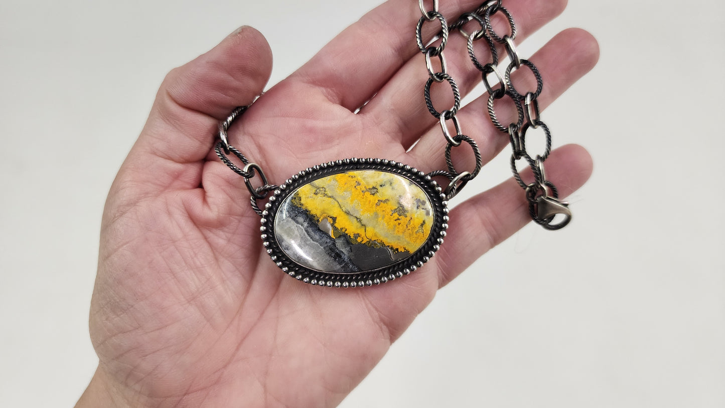 Bumblebee Jasper necklace