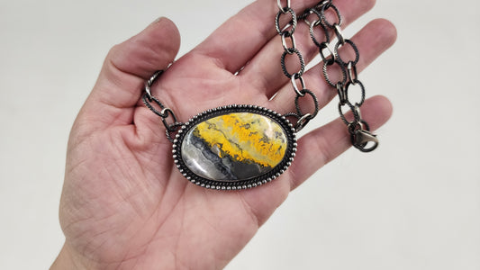 Bumblebee Jasper necklace