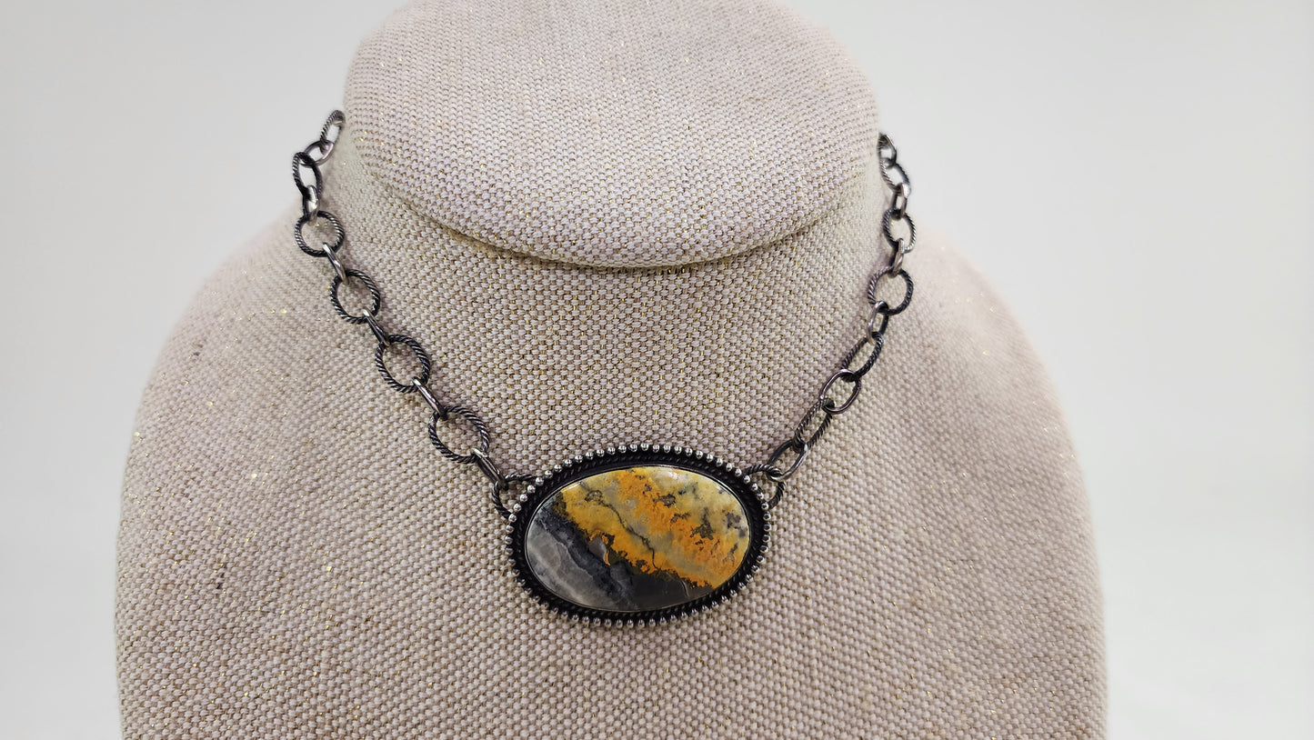 Bumblebee Jasper necklace