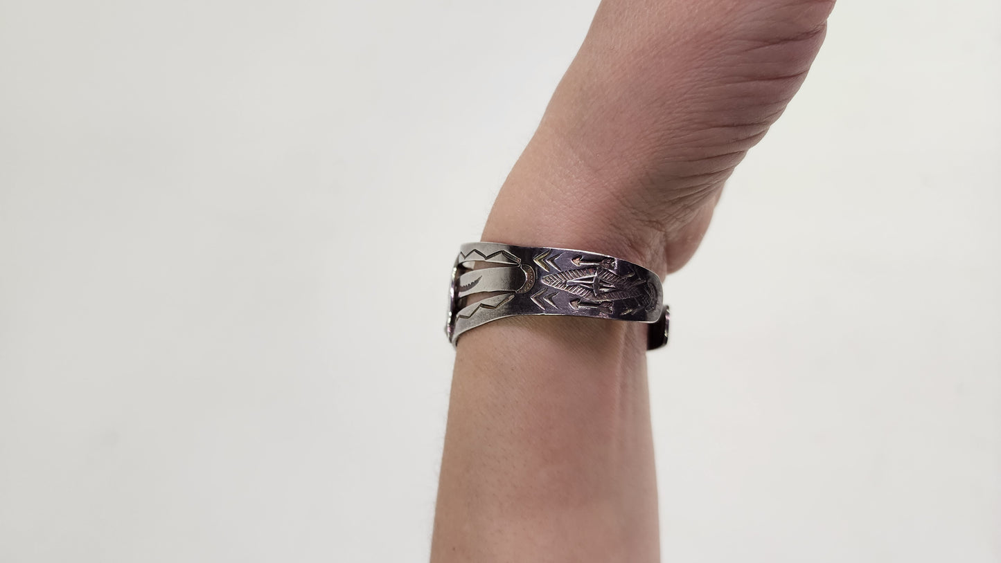 Turquoise & Sterling Silver Cuff Bracelet