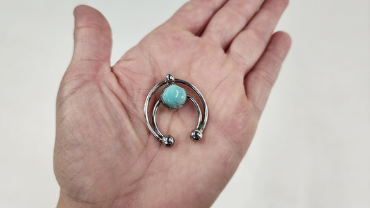 Small Naja & Turquoise Pendant