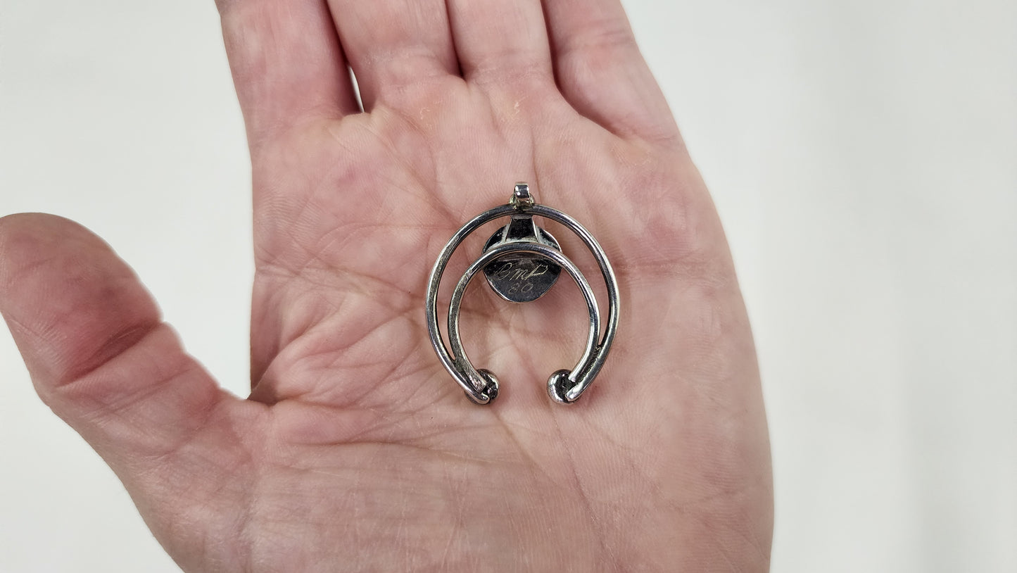 Small Naja & Turquoise Pendant