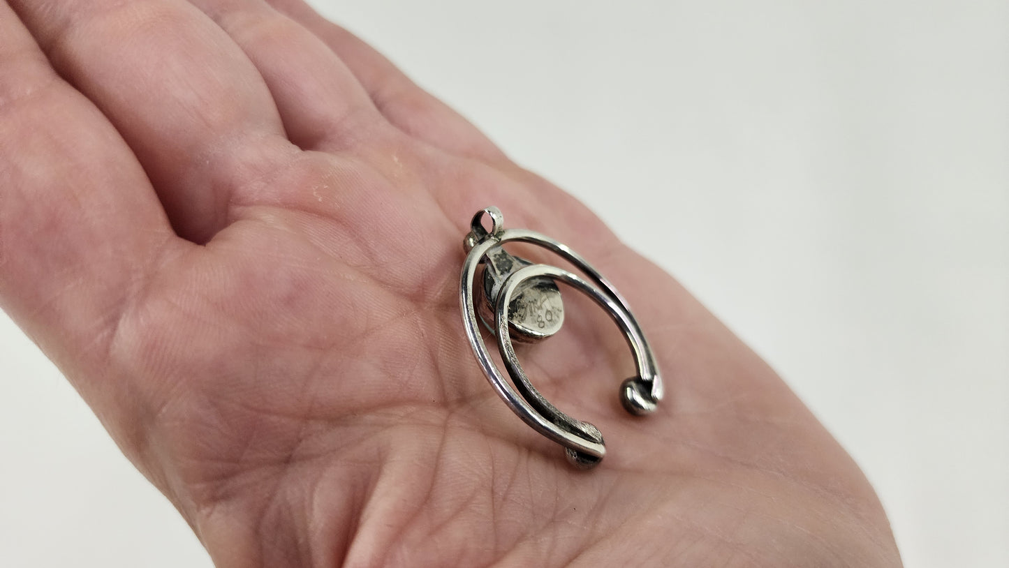 Small Naja & Turquoise Pendant