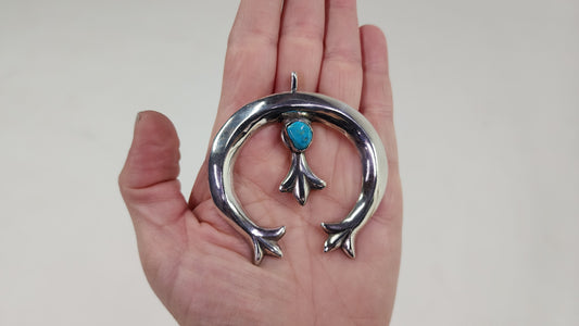 Large Turquoise Naja Pendant