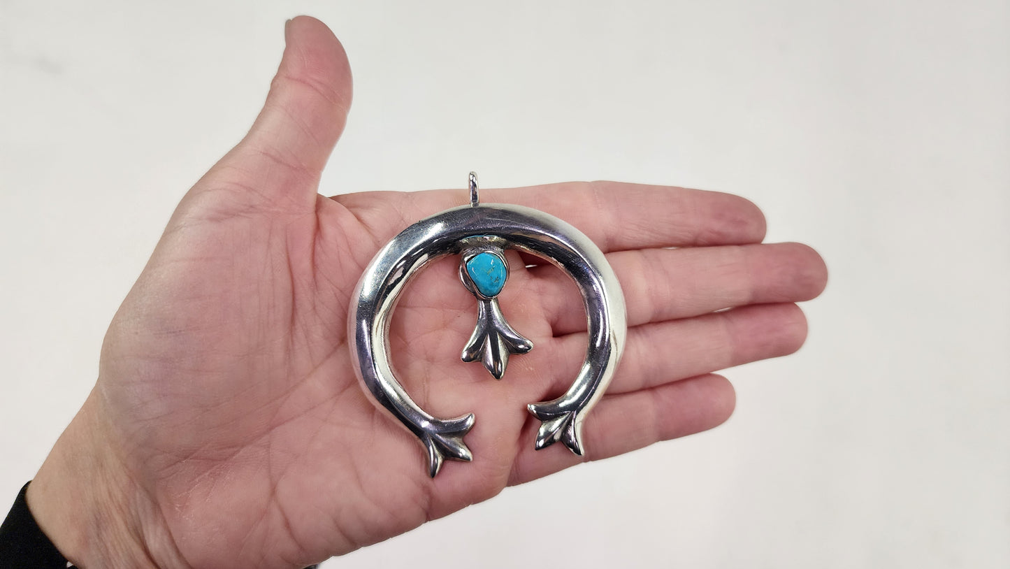 Large Turquoise Naja Pendant