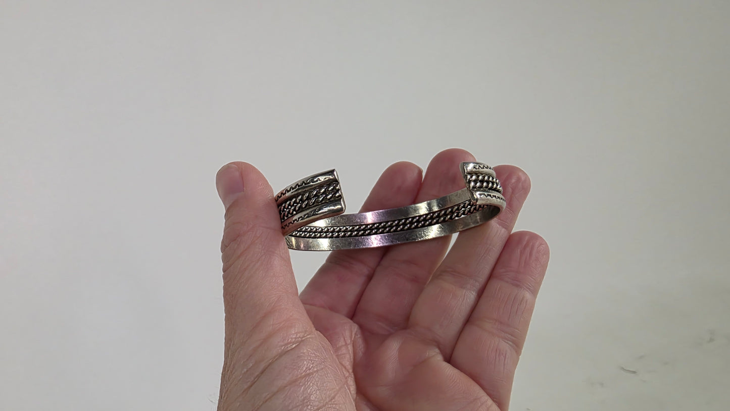 Sterling Silver Layered Cuff