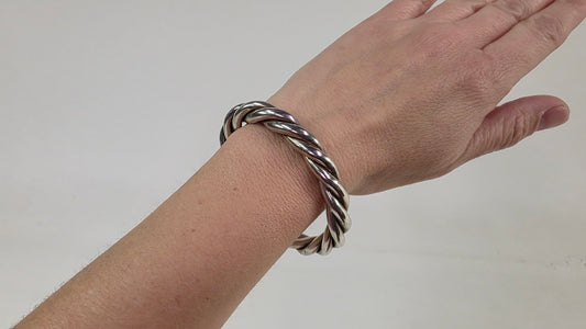 Twisted Sterling Silver Cuff