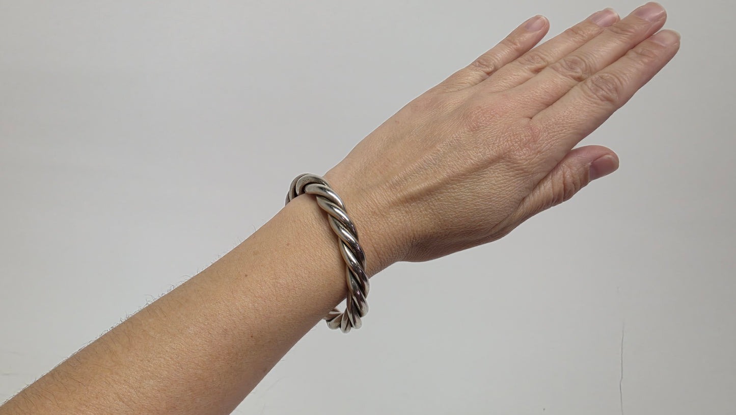 Twisted Sterling Silver Cuff