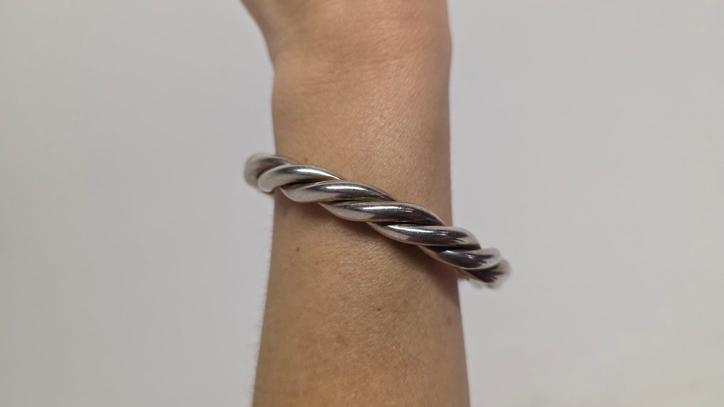 Twisted Sterling Silver Cuff