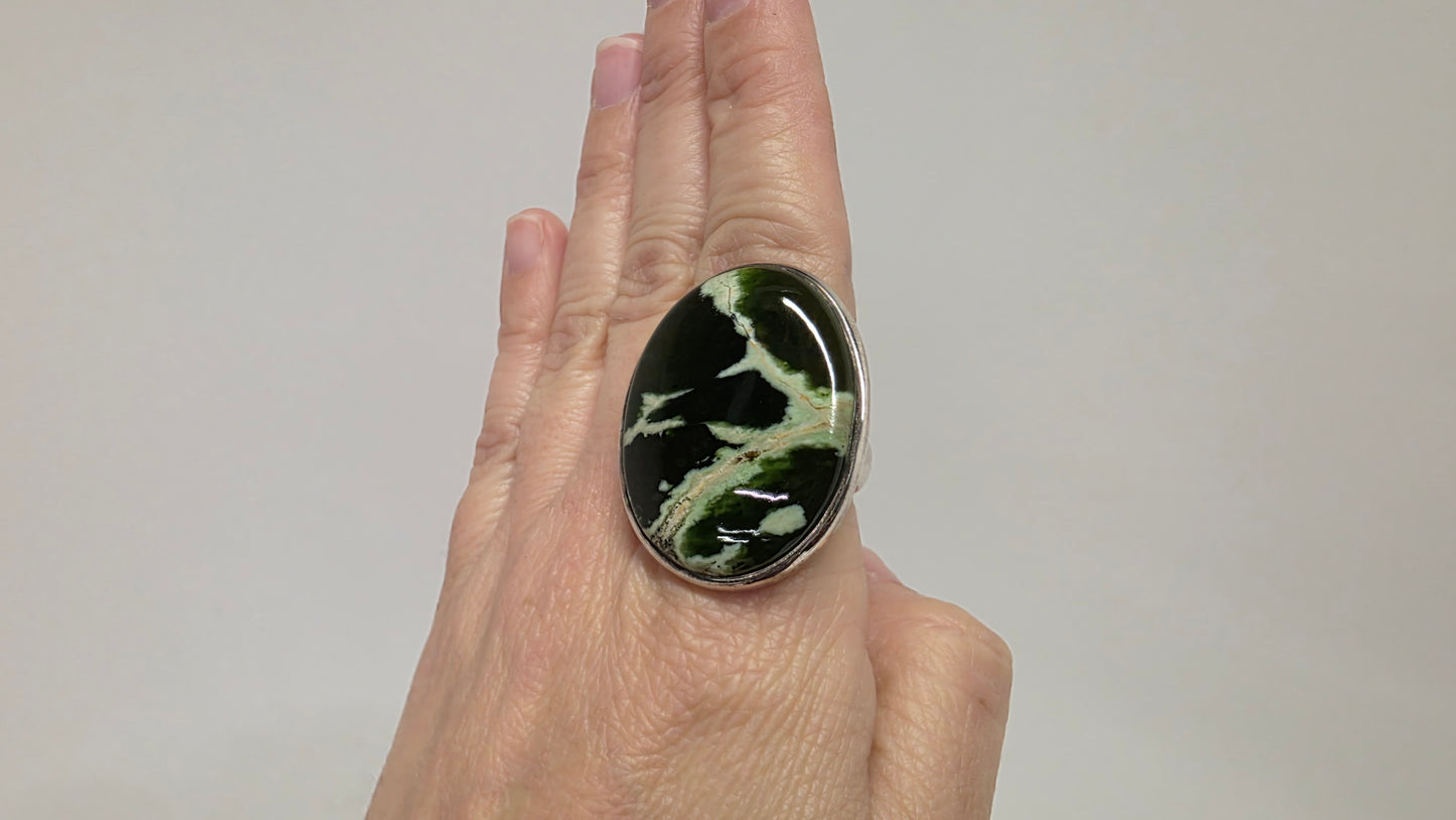 Chrome Chalcedony Ring