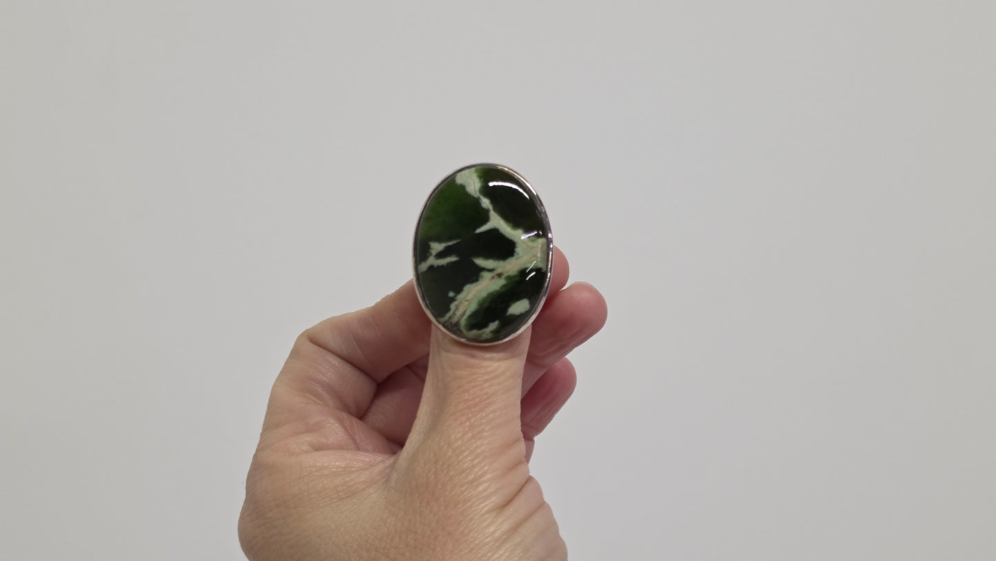 Chrome Chalcedony Ring