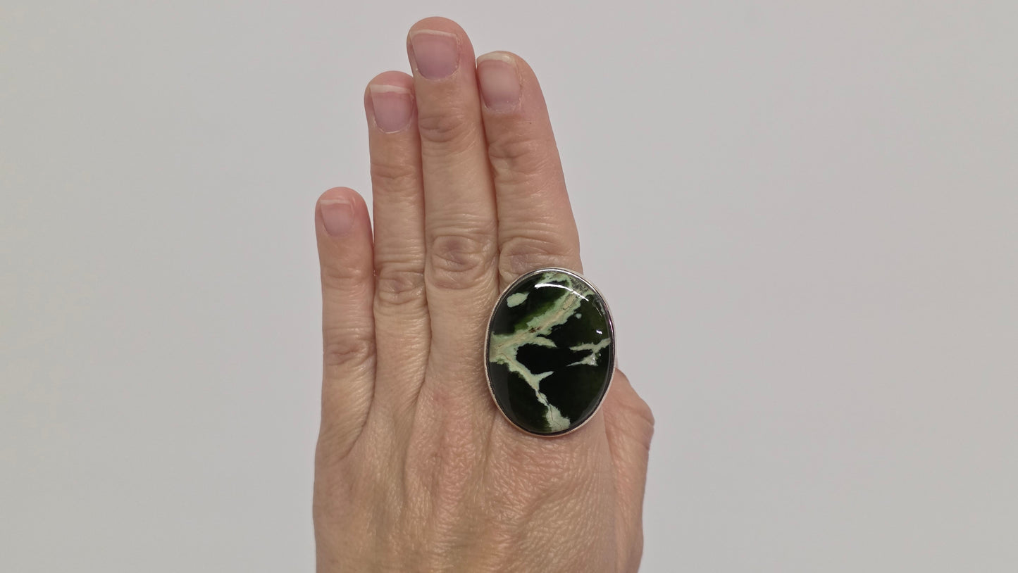 Chrome Chalcedony Ring