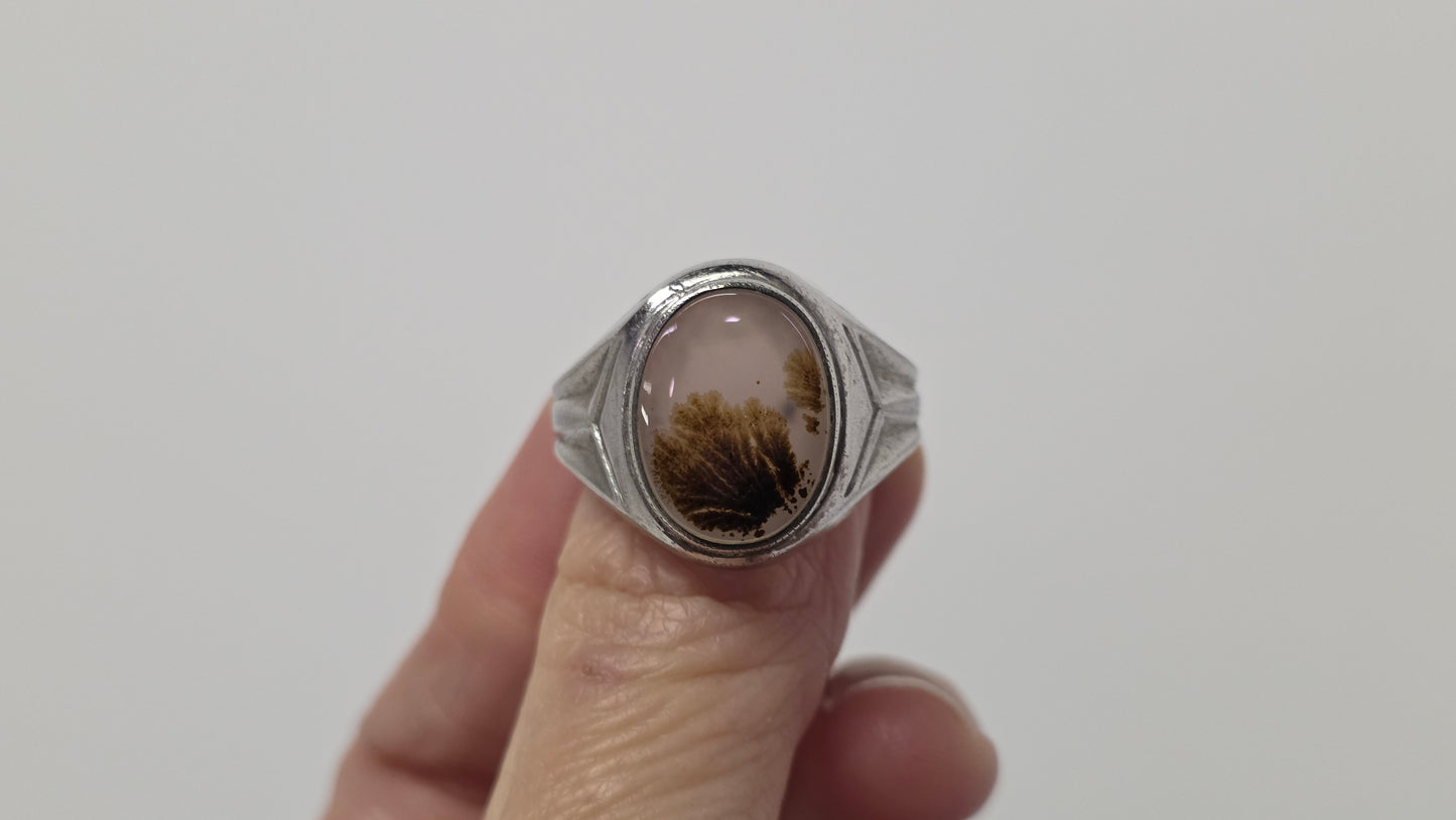 Dendritic Agate Ring