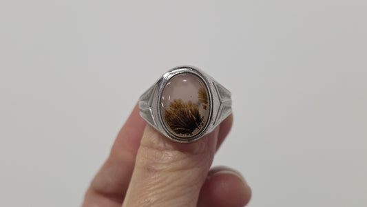 Dendritic Agate Ring