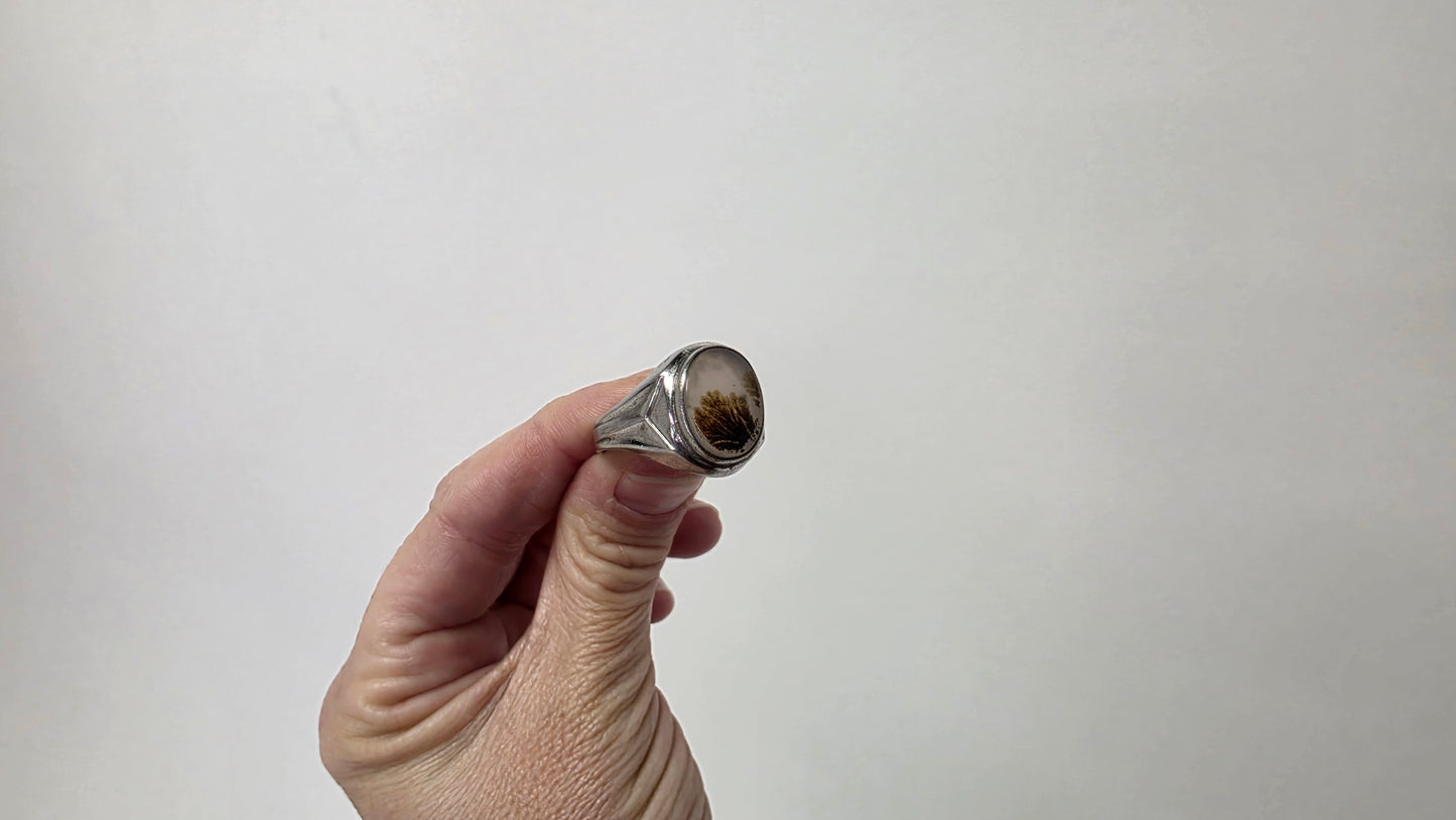 Dendritic Agate Ring