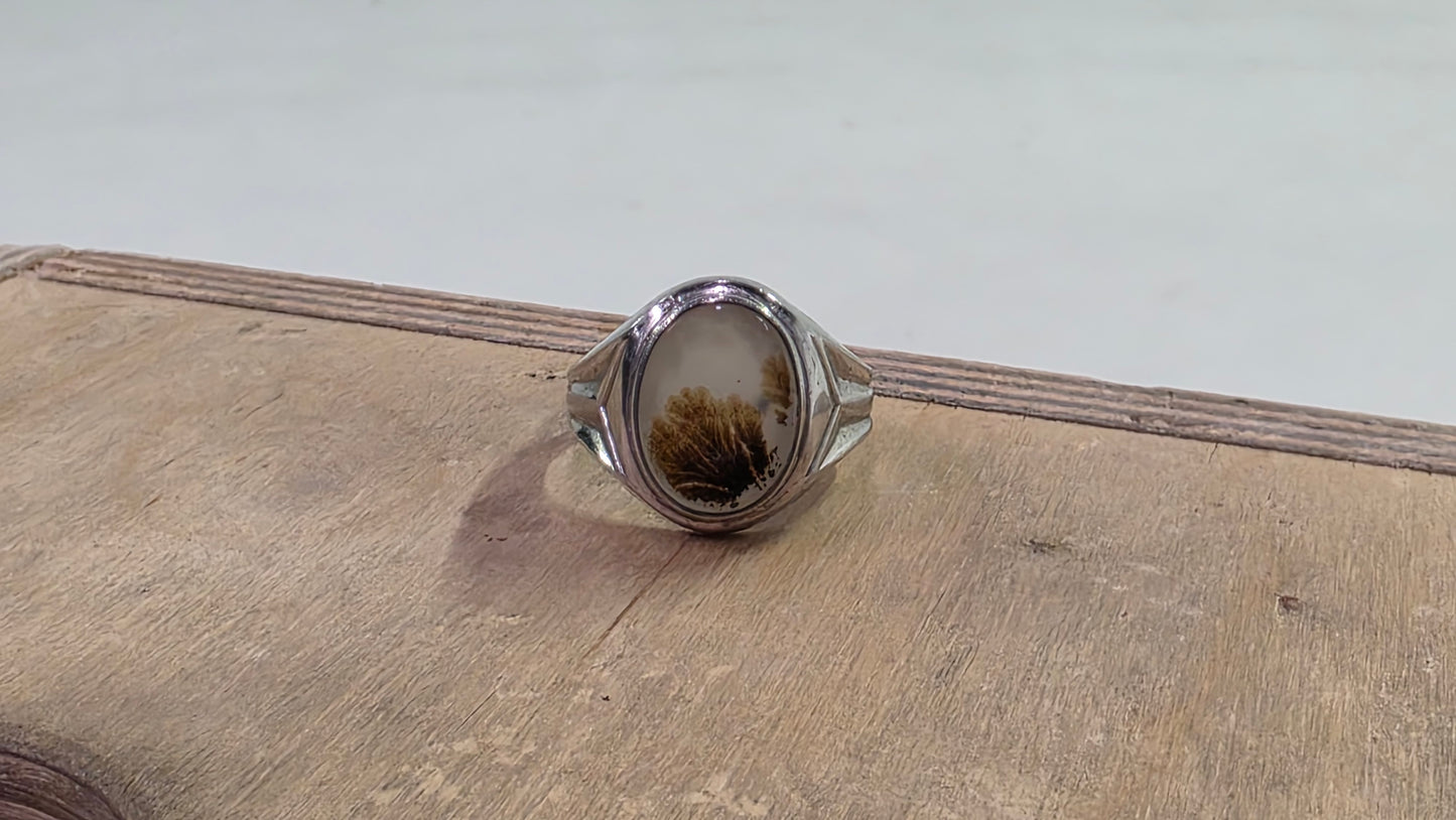 Dendritic Agate Ring
