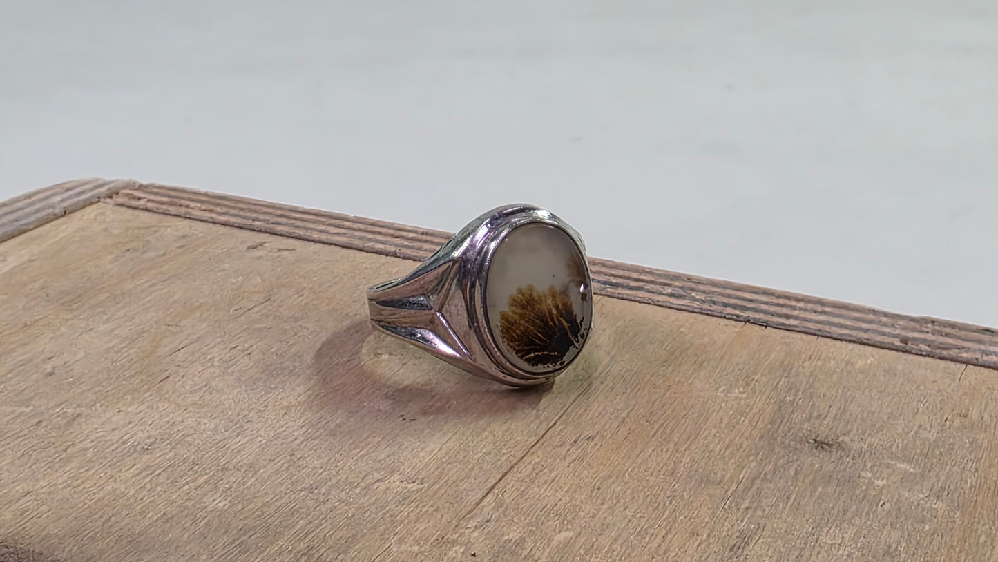 Dendritic Agate Ring