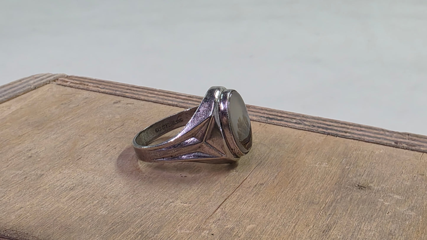 Dendritic Agate Ring