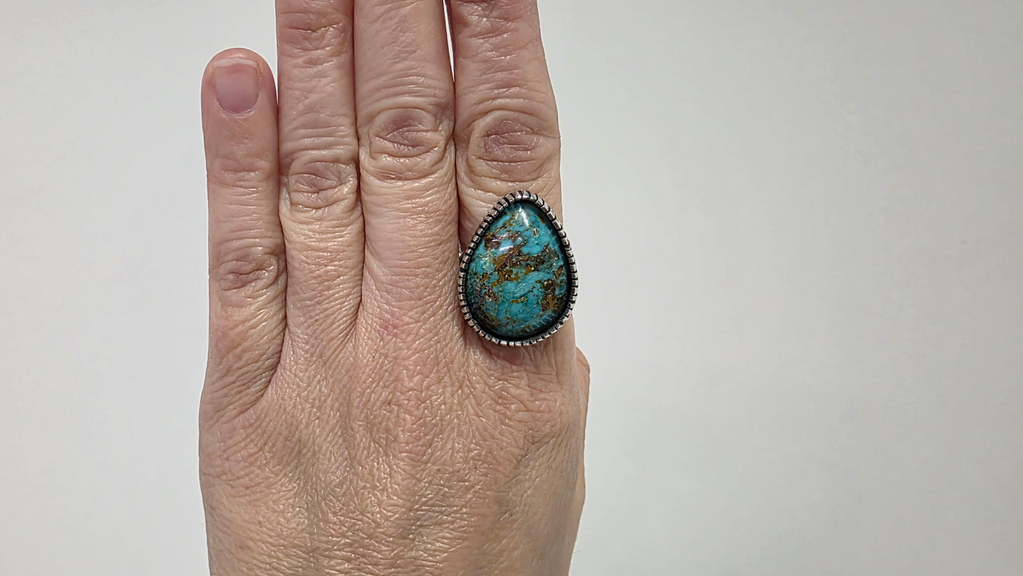 Teardrop Turquoise Ring
